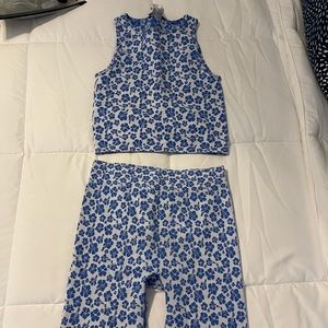 Stretchy biker short set